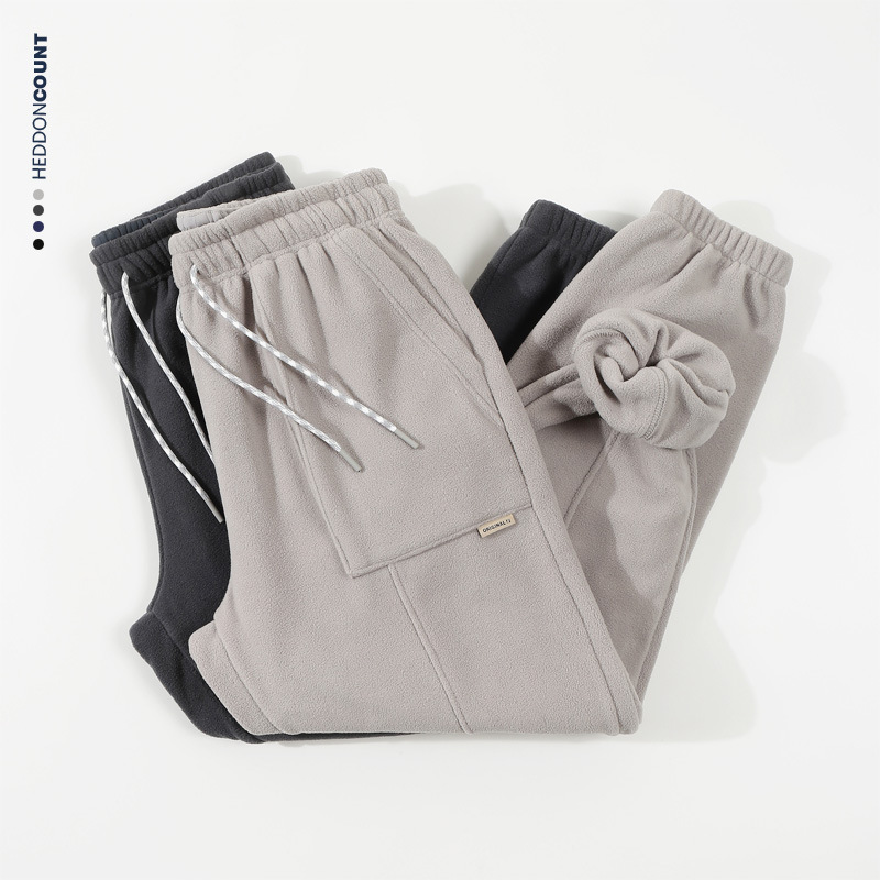 撤柜撤标(M)休闲裤冬季保暖摇粒绒加绒裤子高级感厚实宽松缩脚裤