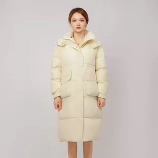 直播专属撤标撤柜！冬季新款韩版宽松过膝长款休闲加厚连帽羽绒服