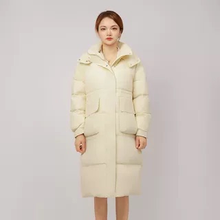 直播专属撤标撤柜！冬季新款韩版宽松过膝长款休闲加厚连帽羽绒服