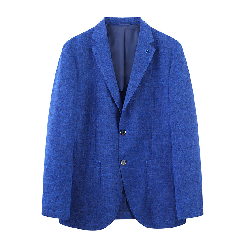 一线撤柜撤标2024年春新款青年男士高级感修身百搭休闲西服外套