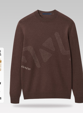 【H家】撤标撤柜！2025春秋新修身圆领提花水洗蓬松纯羊毛针织衫