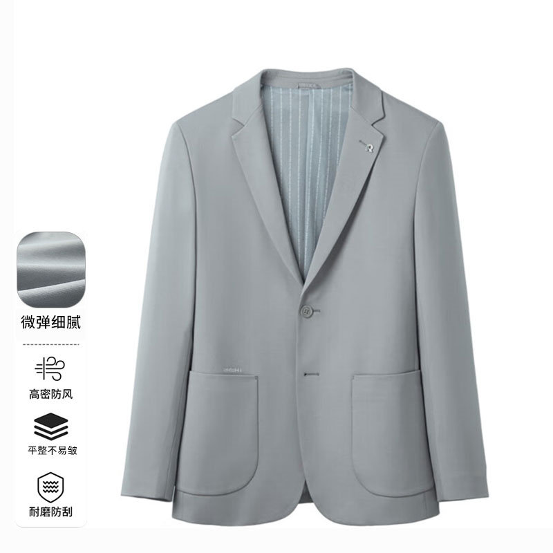 【H家】撤标撤柜！春夏男士新款时尚精致胸针点缀修身休闲西服