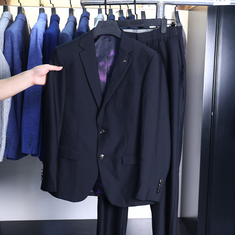 【H家】撤标撤柜！春秋男士时尚简约百搭平驳领舒适服帖西服套装