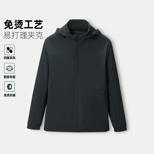【H家】撤标撤柜！2026年新款男士工装风连帽保暖羊毛聚能棉夹克