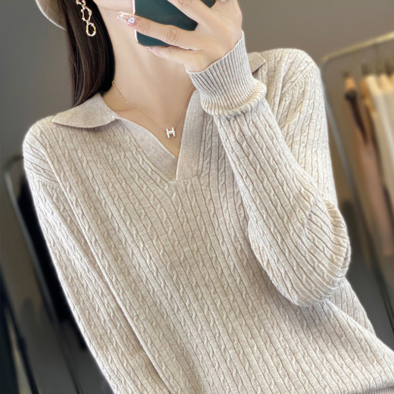 撤标撤柜(A)打底衫女春秋内搭洋气螺纹针织上衣大码女装秋冬毛衣,女装/女士精品,毛针织衫,淘宝优惠券,粉丝福利购,淘宝优惠卷
