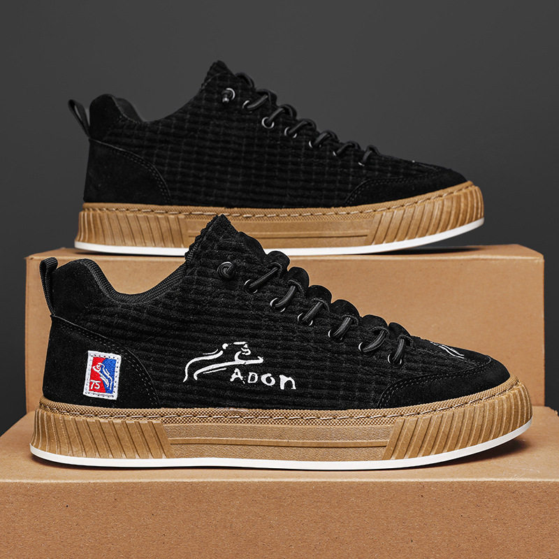 撤标撤柜(H)新款灯芯绒平板鞋百搭一脚蹬高档帆布鞋软底运动潮鞋,流行男鞋,时尚休闲鞋,淘宝优惠券,粉丝福利购,淘宝优惠卷