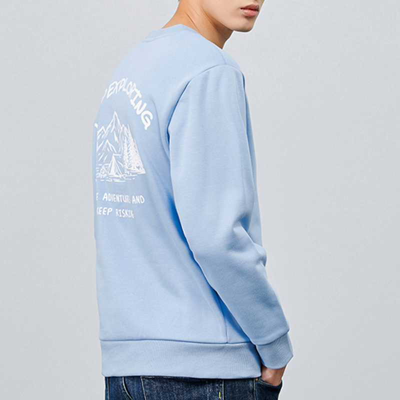 撤柜撤标尾单休闲男套头字母卫衣