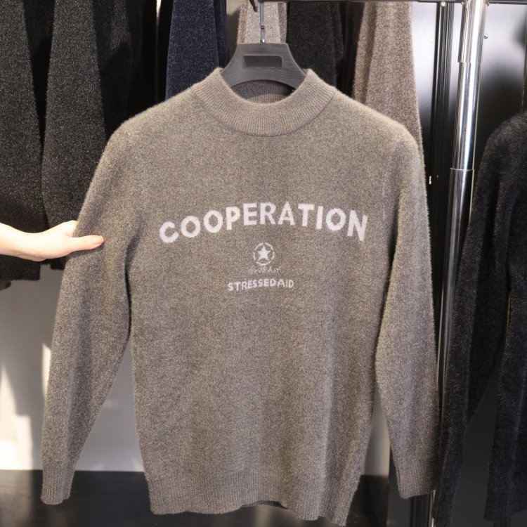 【H家】撤标撤柜！秋冬季男士时尚休闲舒适修身半高领针织衫上衣