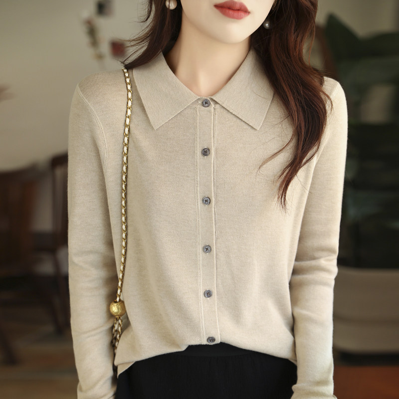 撤标撤柜(A)打底衫女春秋洋气显瘦短款针织上衣大码女装秋冬毛衣