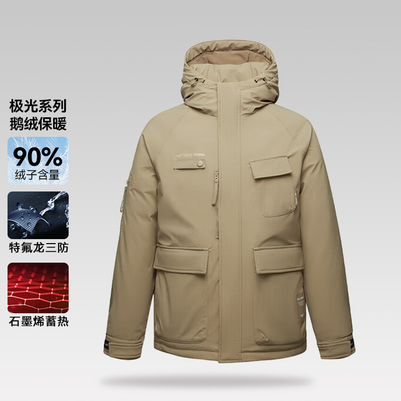 【H家】撤柜撤标!2025冬季男新款三防石墨烯极光超能鹅绒羽绒服