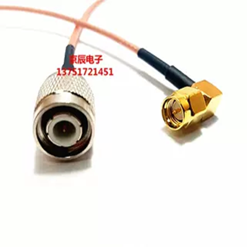 SMA-JW公弯头转TNC公头内螺内针 50-1.5镀银耐高温RG316/RG316D线