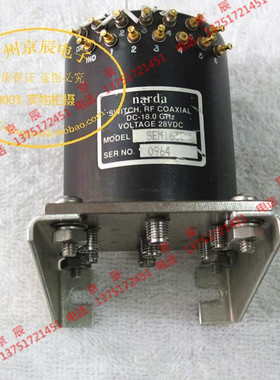 NARDA SEM163T SP6T DC-18GHz 450W 28V SMA 射频继电器同轴开关