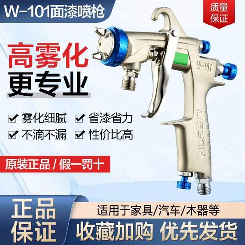 台湾立森W-101油漆喷枪气动喷漆工具高雾化家具漆面漆涂料喷漆枪