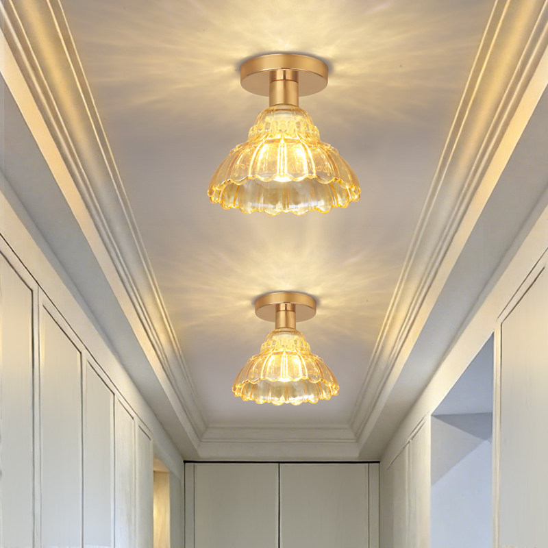 过道灯走廊灯现代简约阳台灯暗装筒灯明装玄关入户灯楼梯走道灯