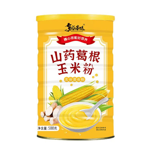 多谷客选 山药葛根玉米粉500克/罐*1罐