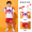 Chinese youth white short sleeved+red shorts