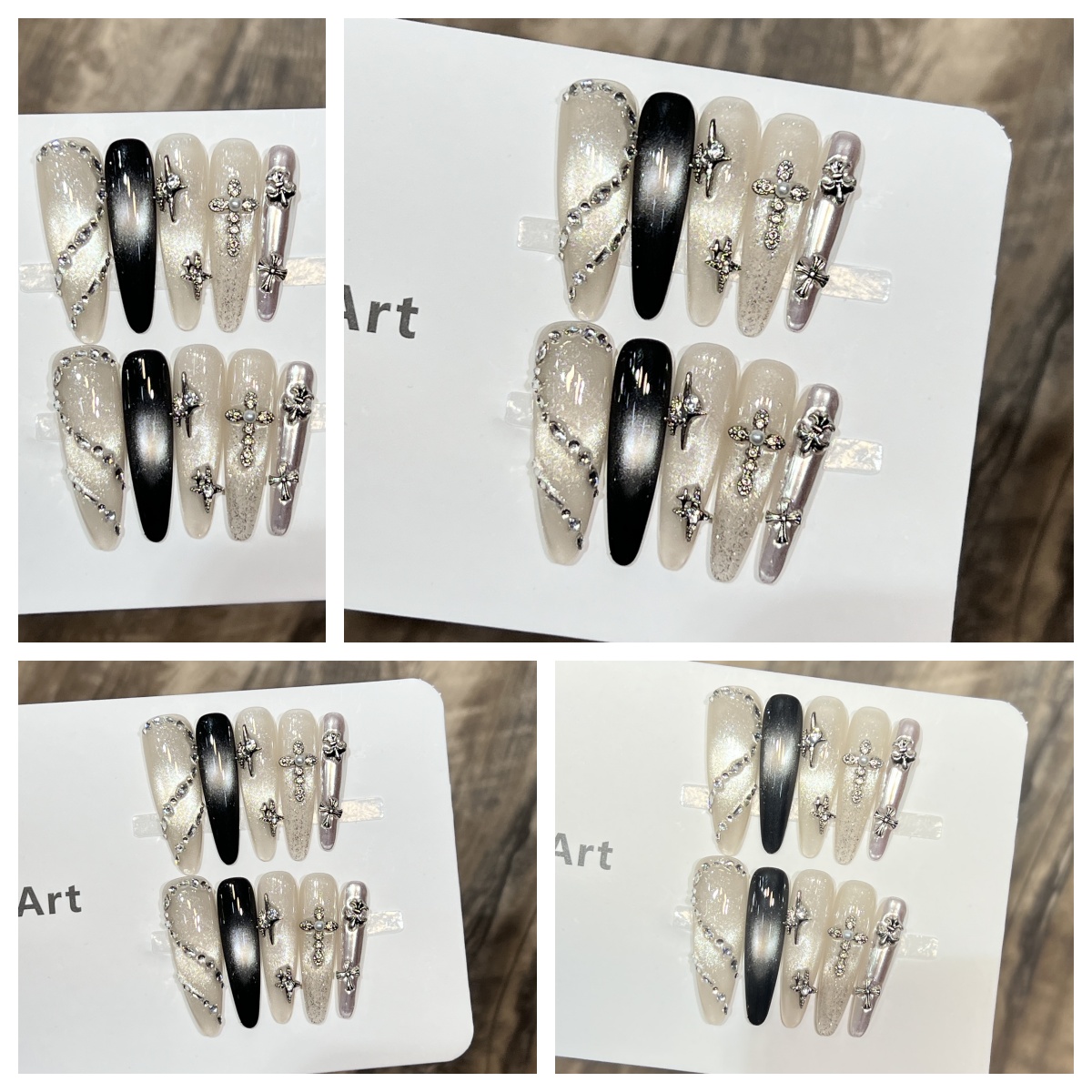 纯欲风猫眼穿戴甲高级感