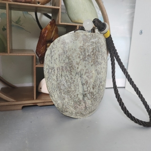河磨玉龟甲 大个儿摆件挂件 有纹蓝浆草 实物拍摄默认瑕疵不退换
