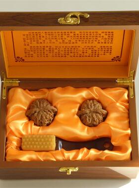 文玩核桃专用大礼品盒收纳盒包装盒高档木质复古带隔断刷子包邮