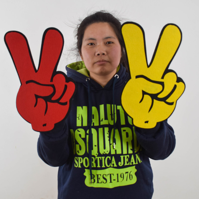 运动会入场开幕道具胜利剪刀手必胜手势器械操幼儿园舞蹈演出加油