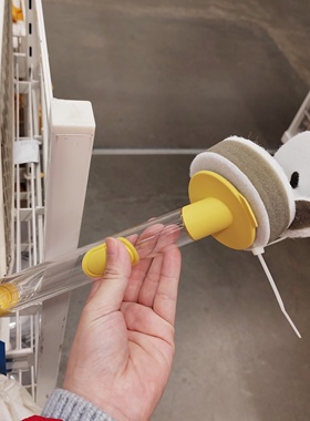 宜家韦德维冒洗碗海绵擦锅具清洁刷长柄可加洗涤济清洁擦黄色北欧