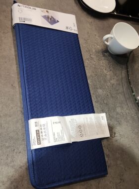 宜家尼雪利德干碗垫沥水垫滤干垫餐垫盘垫杯垫子锅垫杯垫吸水蓝色