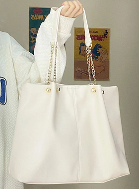 包包女2025新款软皮大容量托特包小众高级感大学生上课手提单肩包