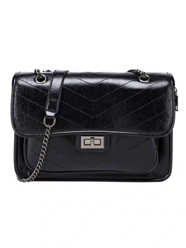 Сумка через плечо, сумка на одно плечо, модная универсальная цепь, в стиле Шанель, коллекция 2023, изысканный стиль, в западном стиле, на цепочке