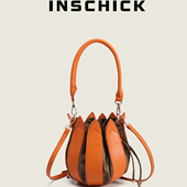 2025设计感莲花灯笼包姜妍同款 手提郁金香包包时尚 斜挎水桶包女