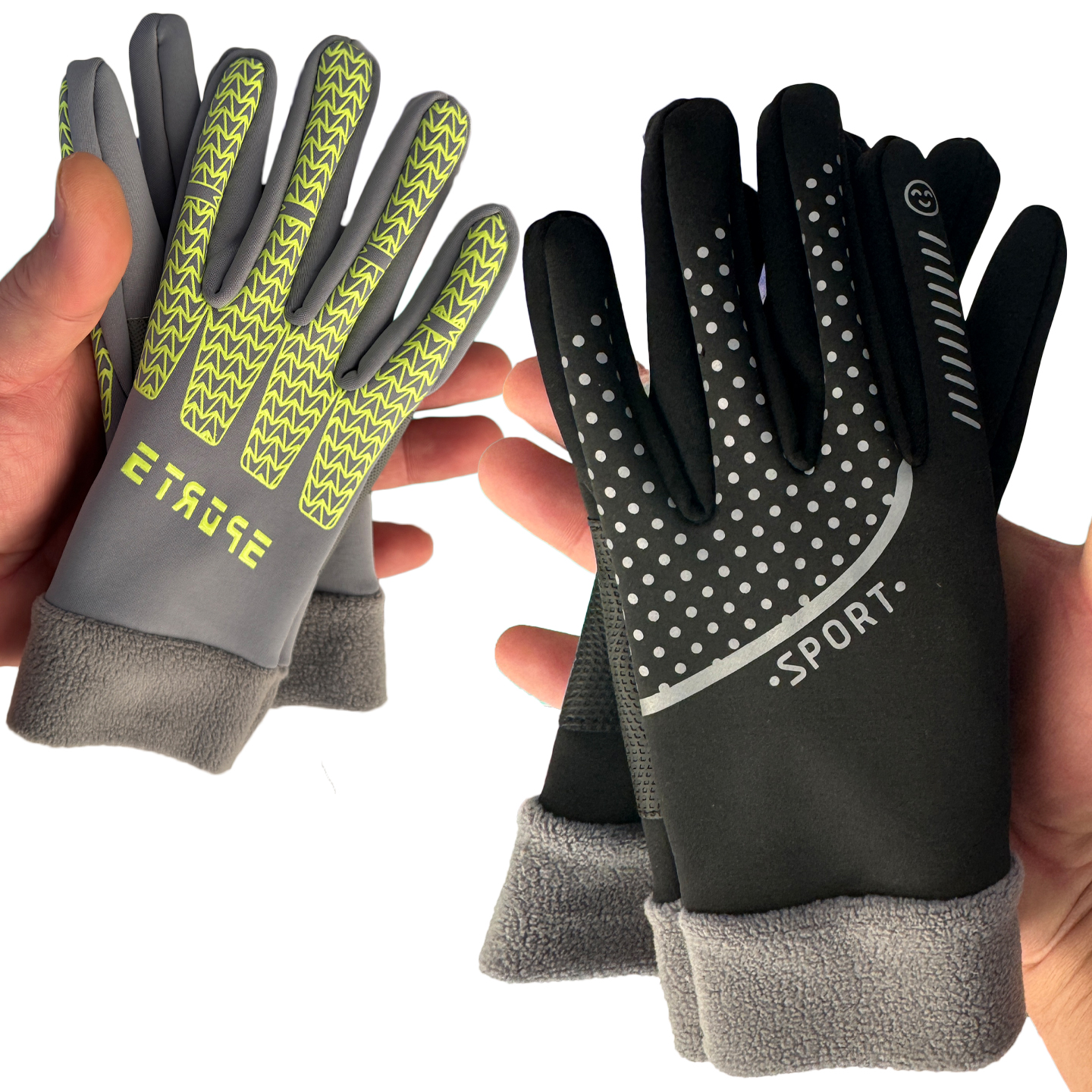 儿童手套冬天加绒保暖防寒罗口防风耐磨防滑防水打球跑步贴手弹性