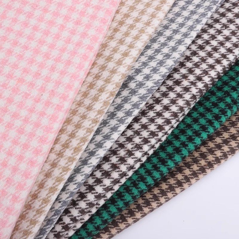 时尚加厚千鸟格绿色服装布料手工diy外套大衣抱枕沙发垫桌布面料,居家布艺,海绵垫/布料/面料/手工diy,淘宝优惠券,粉丝福利购,淘宝优惠卷