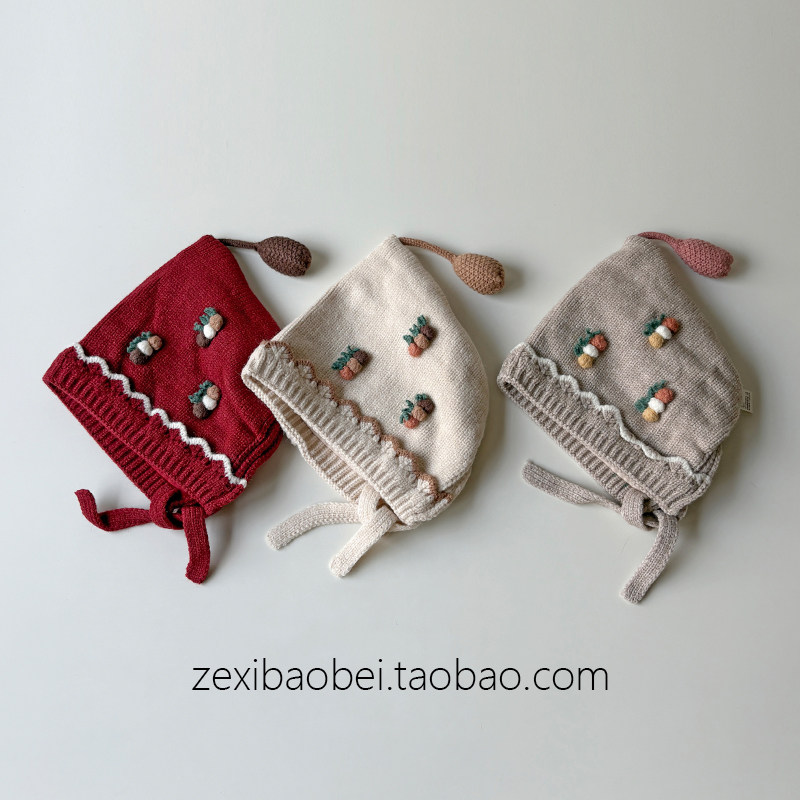 宝宝帽子秋冬款毛线帽公主百搭女宝针织帽婴儿护耳帽防风保暖冬季,童装/婴儿装/亲子装,帽子,淘宝优惠券,粉丝福利购,淘宝优惠卷