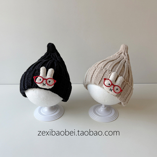 宝宝帽子秋冬款毛线帽薄款可爱男女宝针织帽冬季保暖儿童套头帽潮