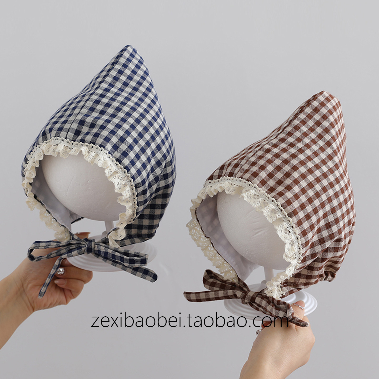 宝宝帽子春秋款防风帽格子百搭潮女宝夏季薄款婴儿套头帽2026新款,童装/婴儿装/亲子装,帽子,淘宝优惠券,粉丝福利购,淘宝优惠卷