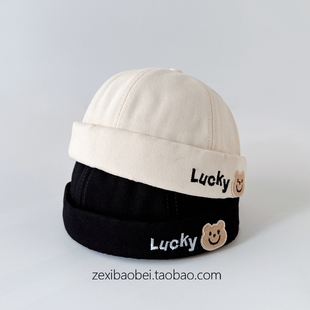宝宝帽子春秋薄款雅痞帽男女宝地主帽韩系婴儿儿童瓜皮帽2026新款