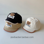 宝宝帽子春秋款 百搭卡通笑脸男女宝翻檐帽婴儿棒球帽潮 鸭舌帽时尚