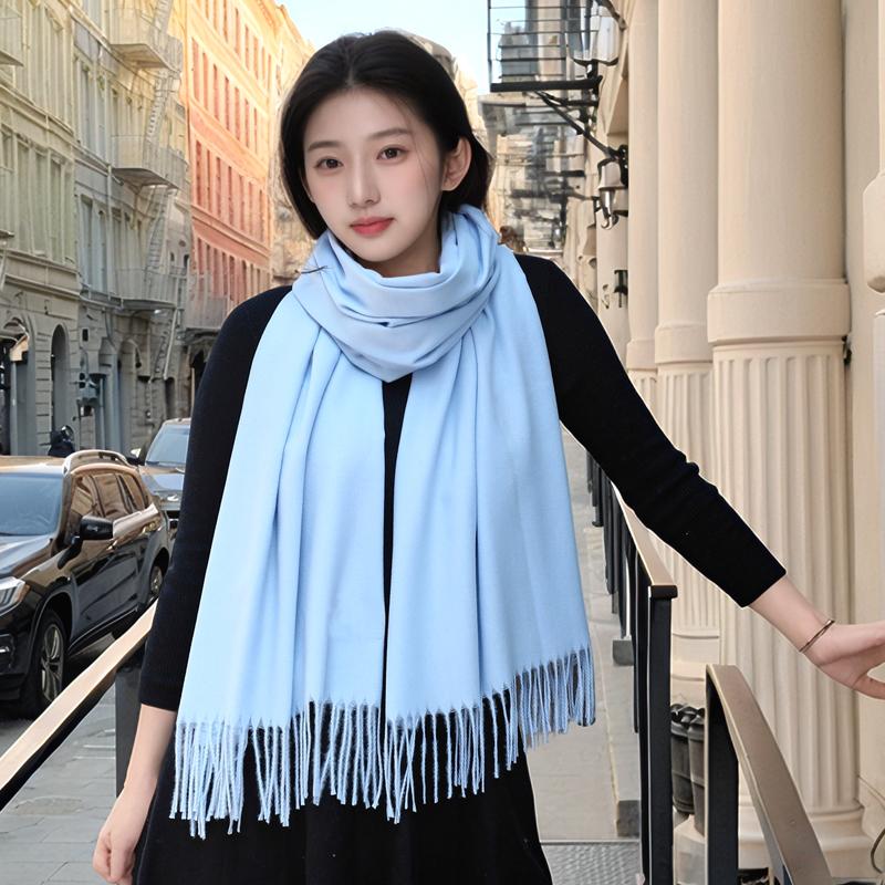 高级感2024新款圆圈小众围巾百搭