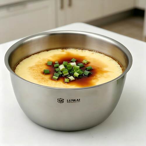 LUNKAI18/10不锈钢面碗汤盆单层