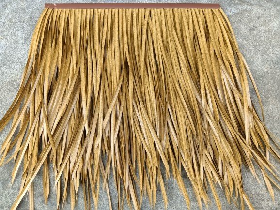 仿真茅草瓦合成树脂茅草景区别墅农家乐屋面假茅草人造稻草PE茅草图片