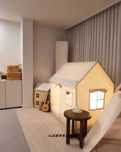 INS韩国可拆卸窗门帘勃朗峰儿童帐篷宝宝室内玩具儿童屋游戏帐篷