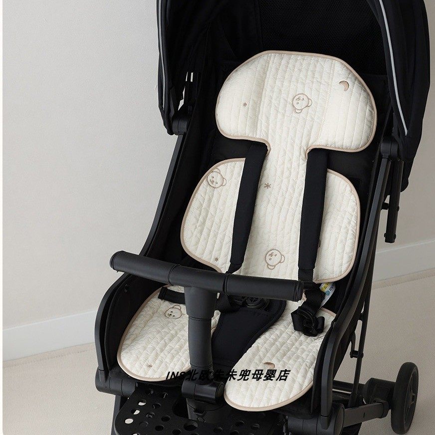 ins婴儿推车坐垫车垫纯棉吸汗透气儿童安全座椅冰垫凉垫四季通用,婴童用品,婴童凉席系列,淘宝优惠券,粉丝福利购,淘宝优惠卷