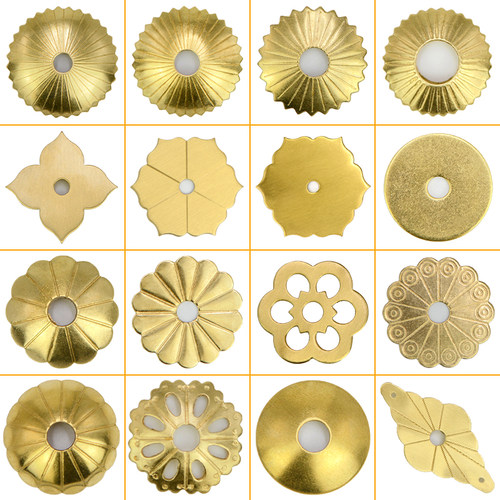 仿古纯铜垫片异形拉手底片