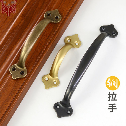 风木窗中式仿古免打孔抽屉柜门