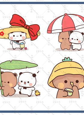 卡通一二布布表情卫衣T恤服装辅料熨斗烫图白墨胶片定制定做DIY画