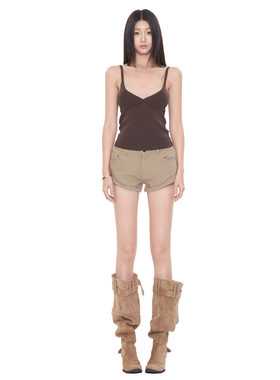 WITHMIN 牛仔裤女2025新款显瘦辣妹百搭短裤夏季直筒休闲低腰裤子