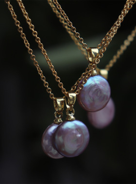 设计款天然珍珠简约吊坠