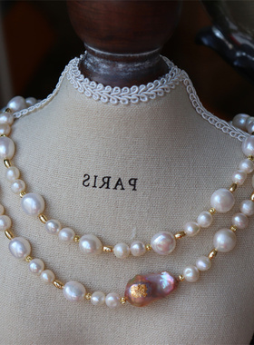 设计珍珠项链无品牌珍珠母贝