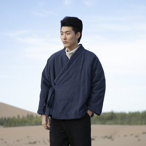 风男装棉麻汉服棉衣外套M10P135图片