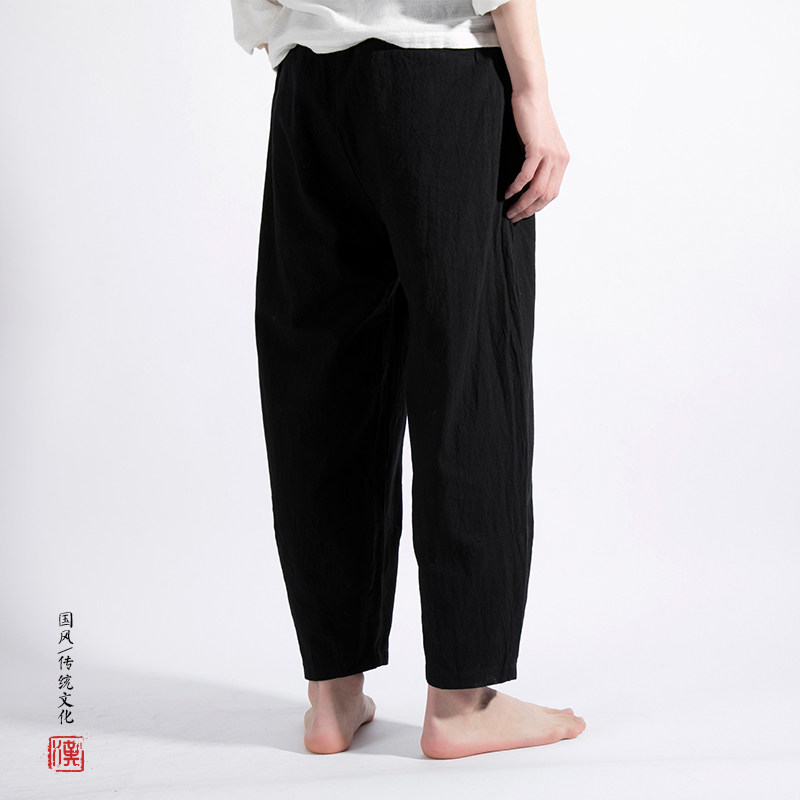 2025春夏新款风棉麻男士休闲裤K003P75,男装休闲裤,钱塘802