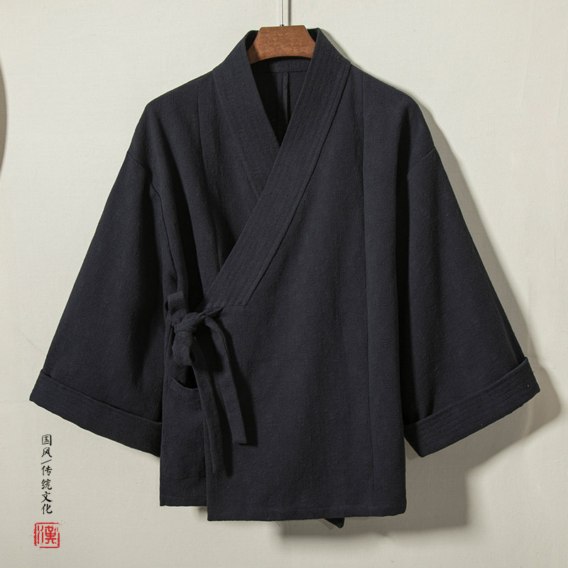 2022风男装棉麻男士改良汉服外套H15AP120图片